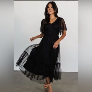 Baltic born Martha smocked tulle dress